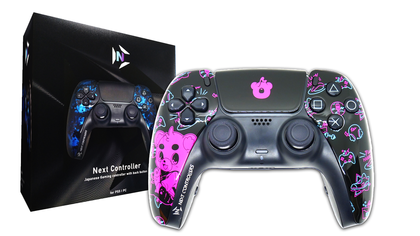PS5 NEXT コントローラー 美品 スマートトリガー & バンパー