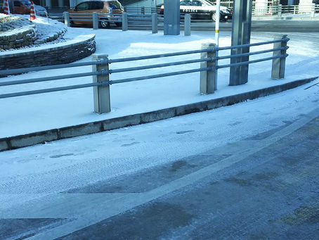 雪の日の定期清掃