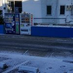 今年初めての積雪