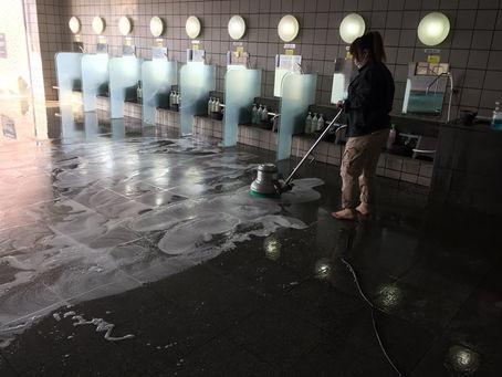 温浴施設滑り止め施工