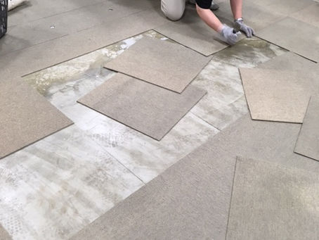 タイルカーペット張替え