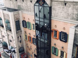 高所ガラス清掃