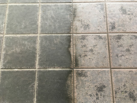 風除室タイル洗浄