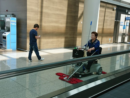 仁川国際空港の清掃風景✈️