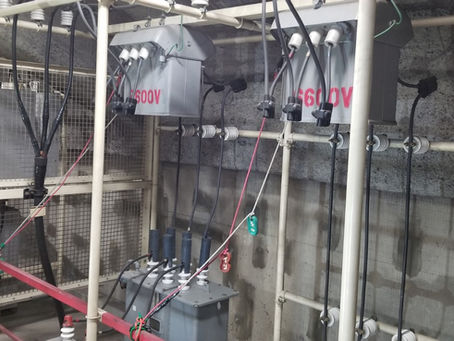 受電設備改修作業