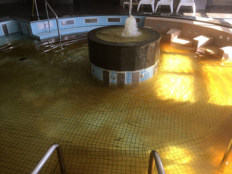 温浴施設の配管洗浄