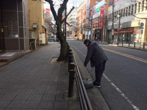 駅前ビルの清掃業務