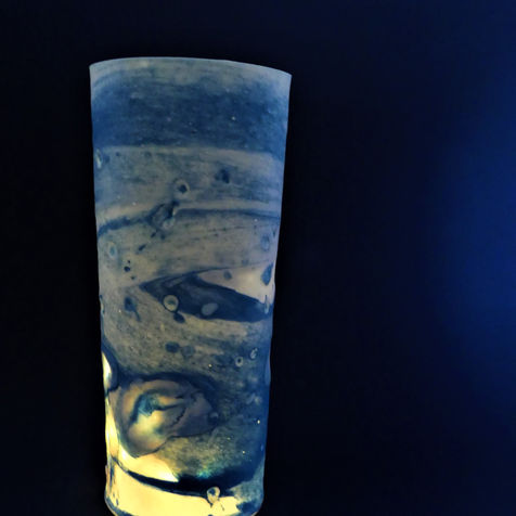 Porcelain vessel inspired by the sea