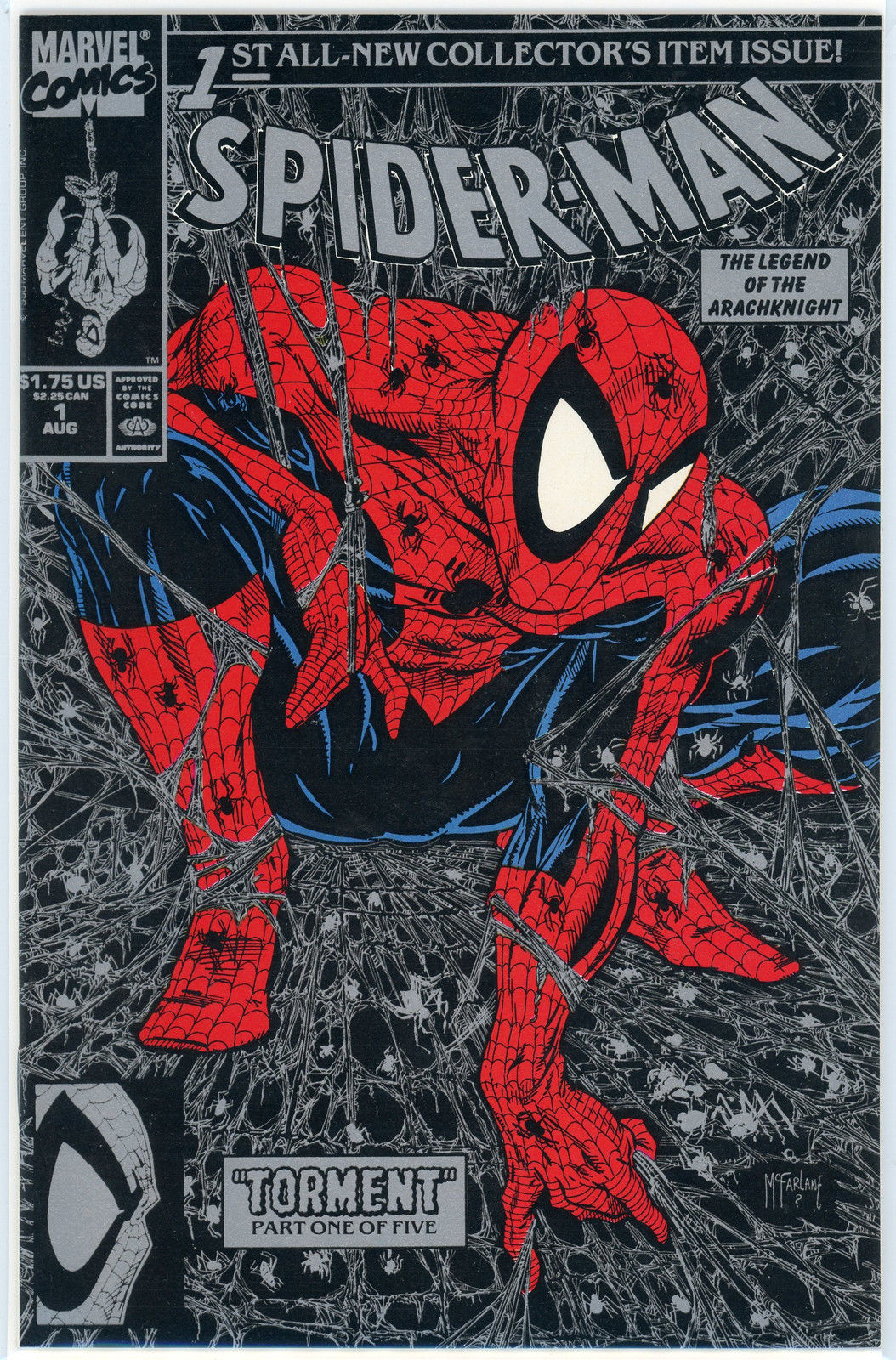 Spider-Man #1 Torment part one of five, Black McFarlane