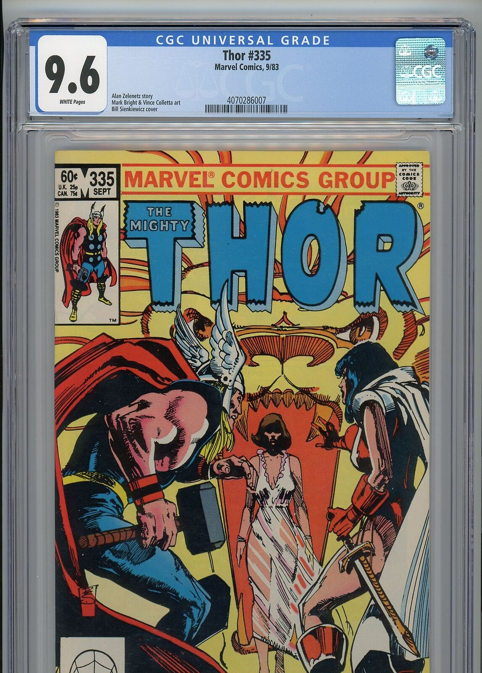 Thor #335 - NM 9.6 - CGC - White Pages