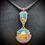 Thumbnail: Spiny Oyster Turquoise & Sterling Silver Pendant