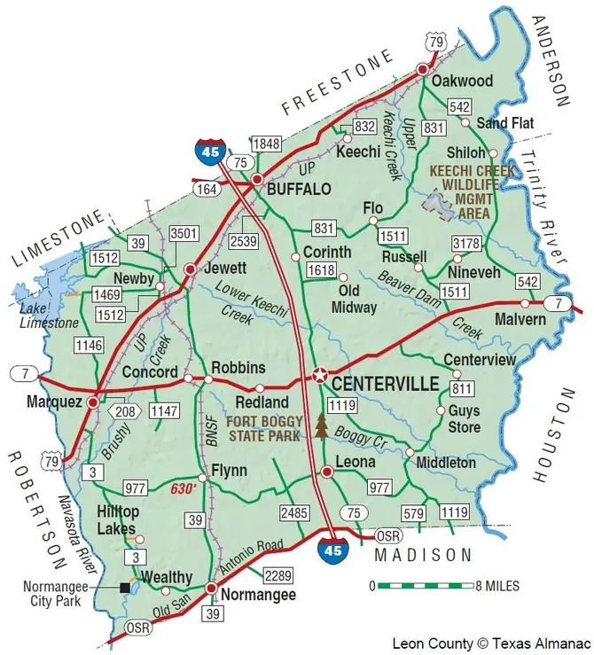 GOD & TEXAS: Leon County