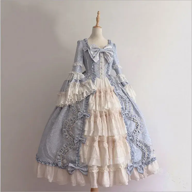 Thumbnail: Anime Lolita Cosplay Princess Dress for Women Cute Bow Lace