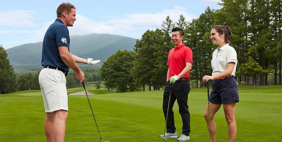 Golf lesson at Club Med Tomamu Hokkaido