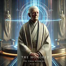 DALL·E 2024-10-17 13.23.41 - An elderly figure in a futuristic, dystopian setting called N