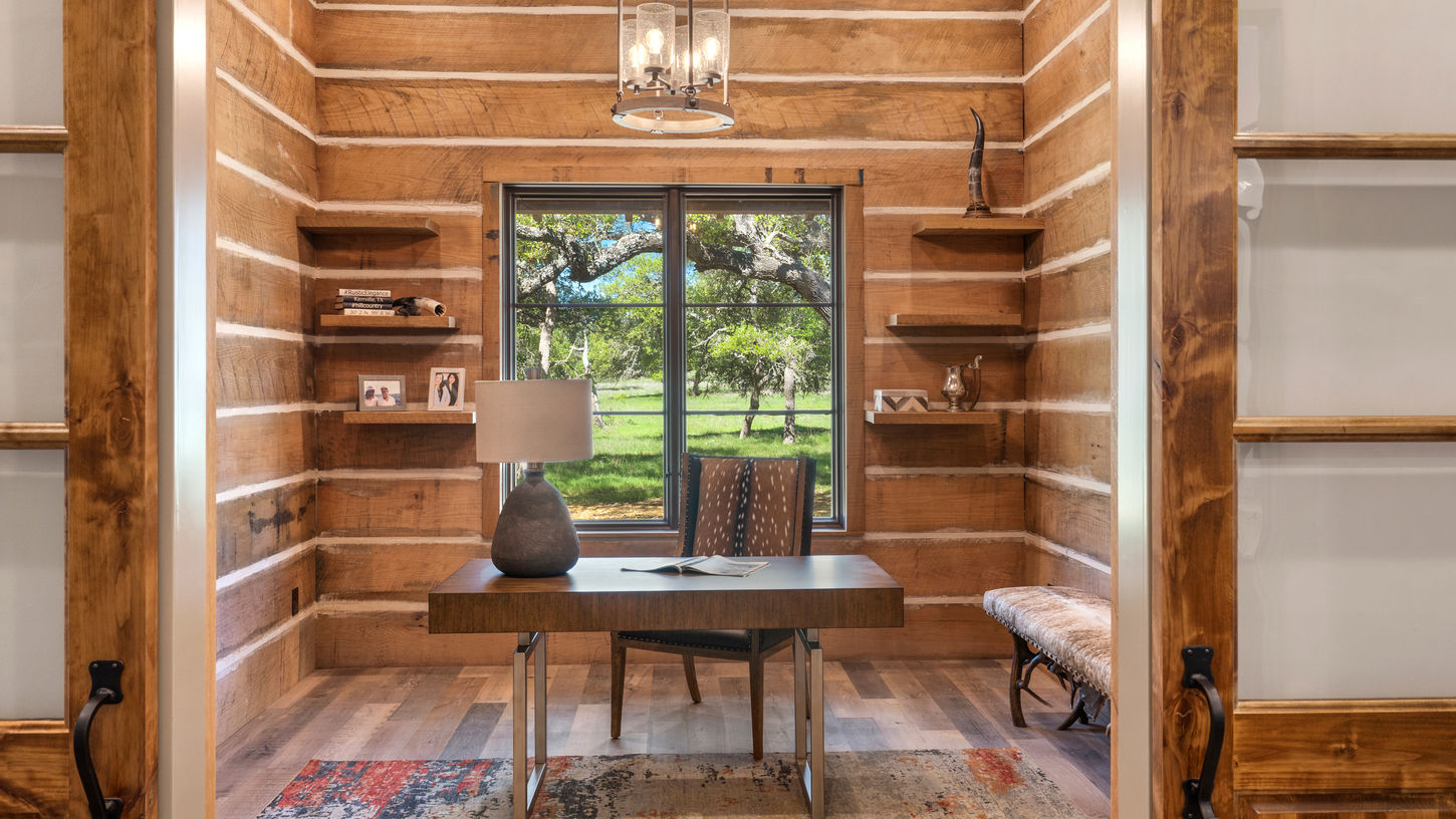 Specialty office with custom walling