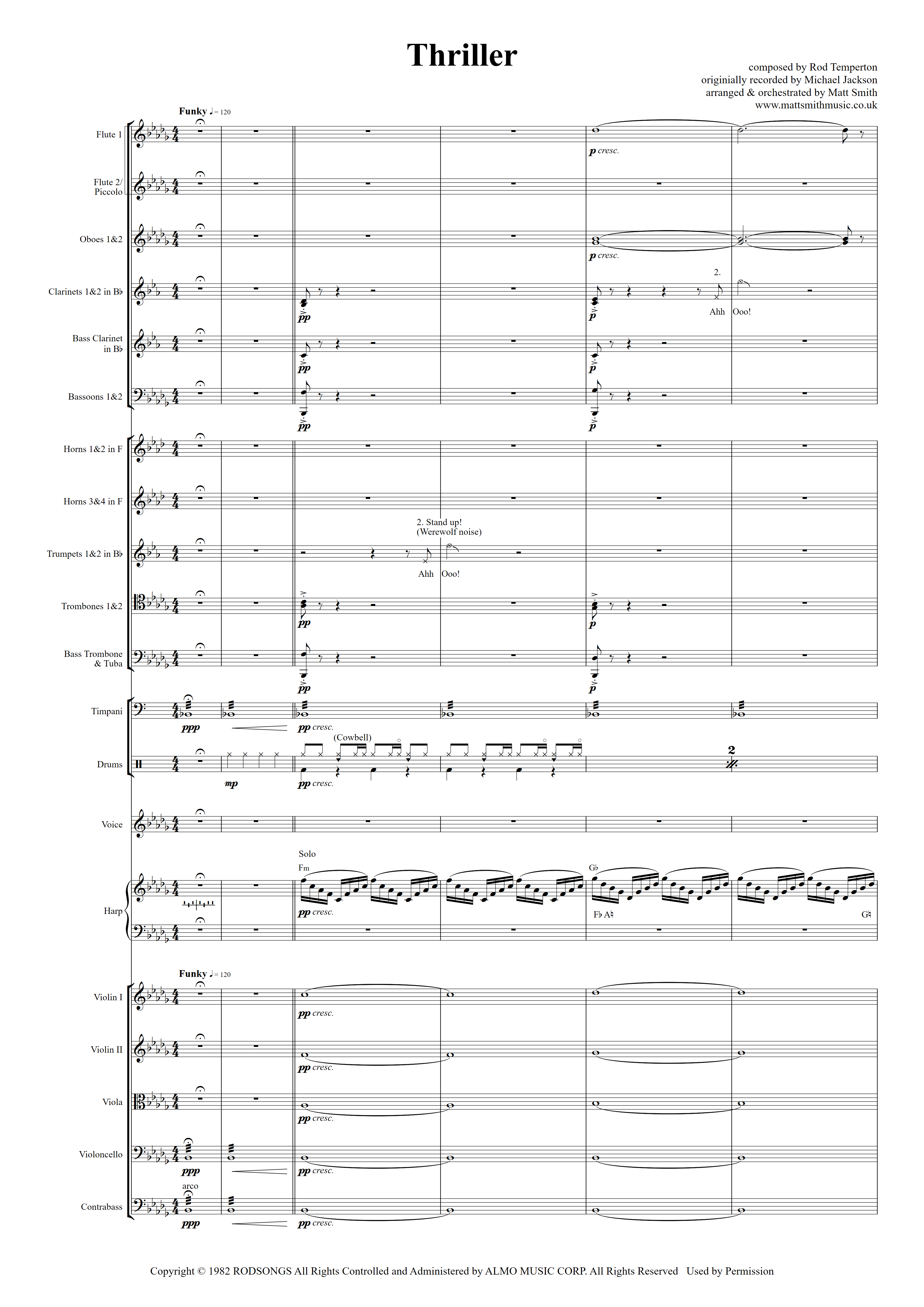 Thriller by Michael Jackson - Orchestra with Voice