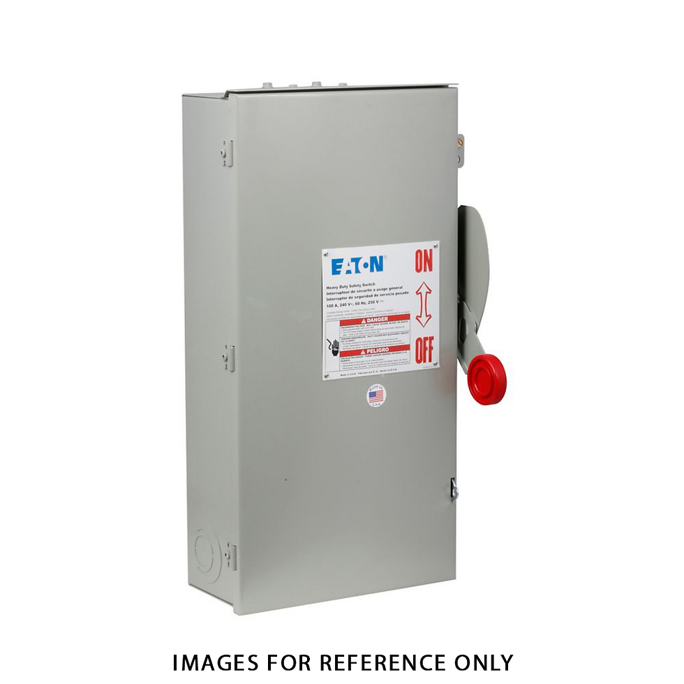 Thumbnail: 100A 3-Pole Enhanced Visible Blade Safety Switch, 600V, N 3R - Eaton, DH363FRK