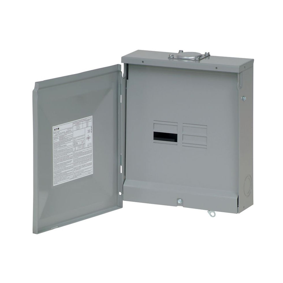 Thumbnail: 125A Main Lug Load Center, 4-Spaces, 8-Circuits, NEMA 3R - Eaton, BR48L125RP
