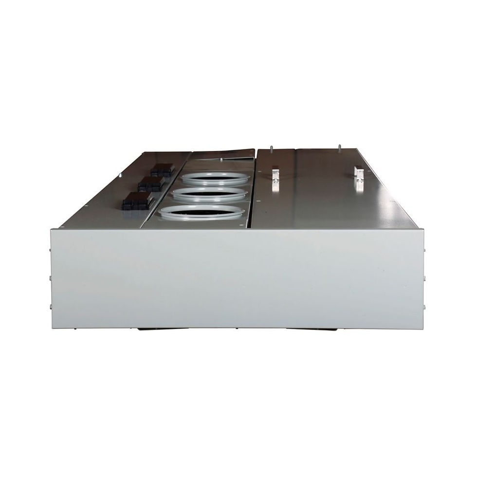 Thumbnail: Eaton Ring Type, 200A 3-Position Meter Pack, 600A Bus, Ringless, NEMA 3R