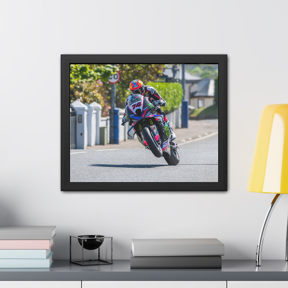 Thumbnail: Davey Todd Framed Print - North West 200 2025