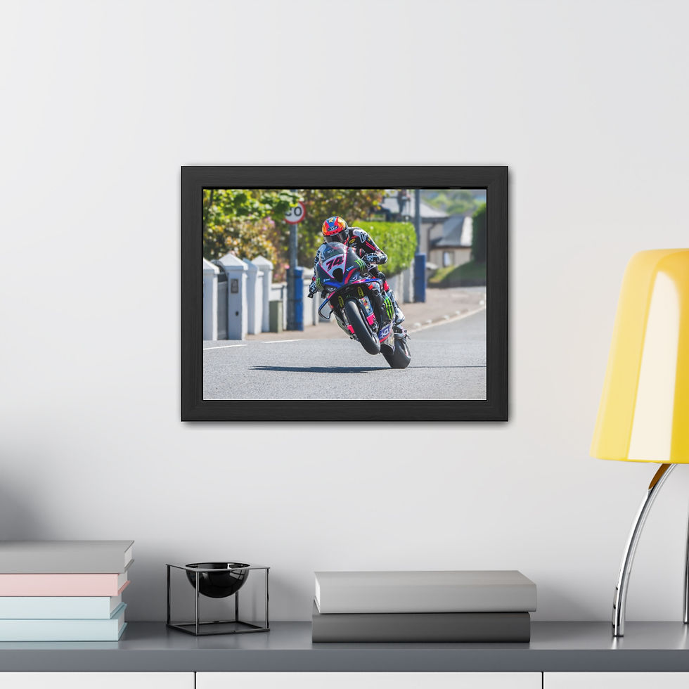 Thumbnail: Davey Todd Framed Print - North West 200 2025