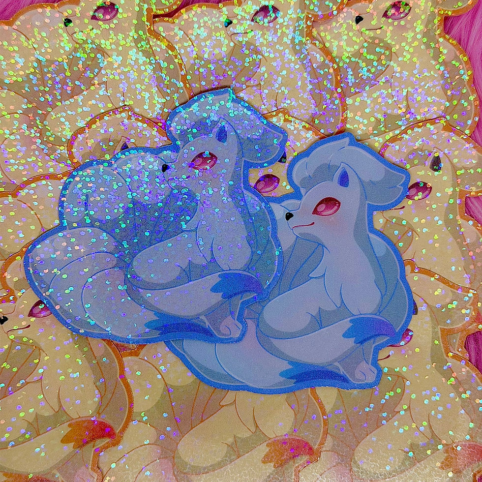 Thumbnail: Vulpix Line Fanart Stickers (2.75in / 70mm)