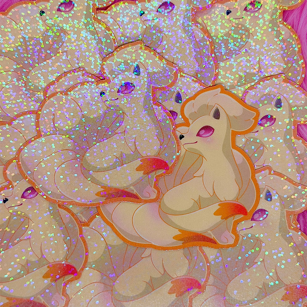 Thumbnail: Vulpix Line Fanart Stickers (2.75in / 70mm)