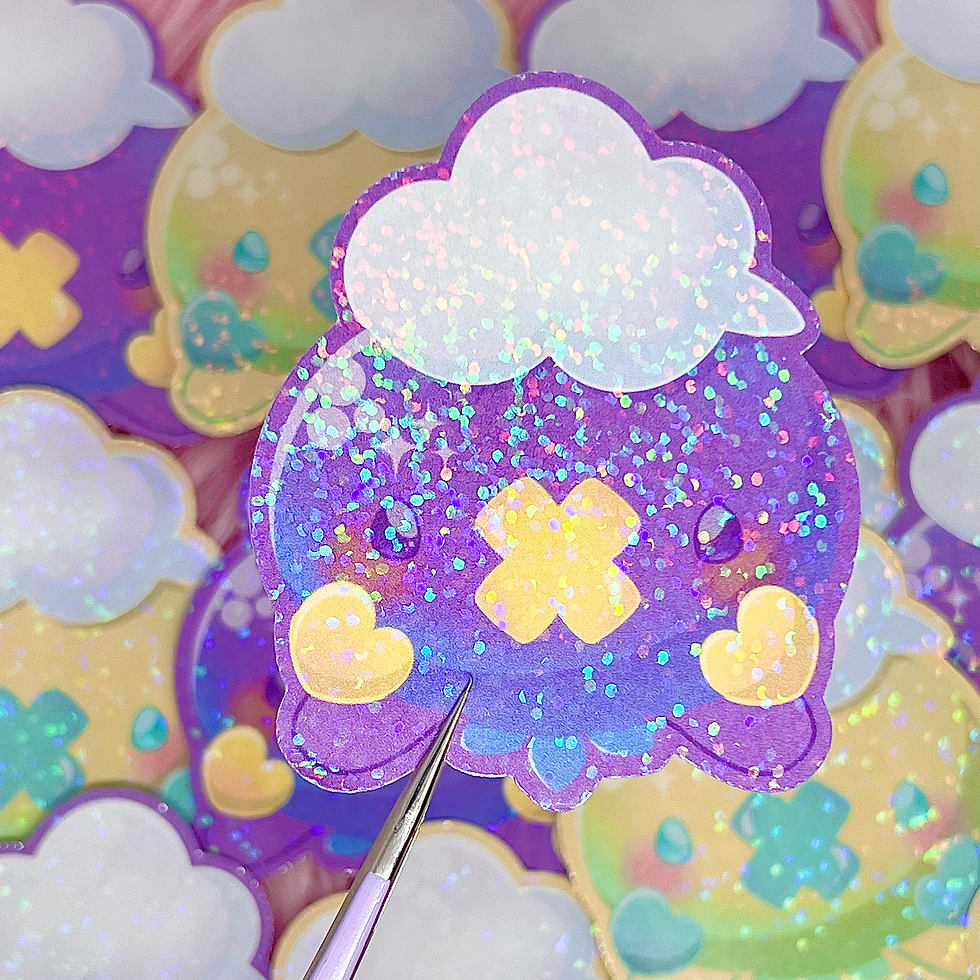 Thumbnail: Drifloon Evolution Line Fanart Stickers (2.75in / 70mm)