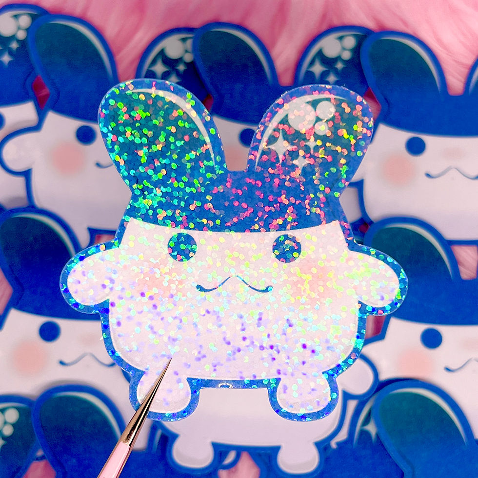 Thumbnail: Mimitchi Tamagotchi Fanart Stickers (2-3/4 inch/70 mm)