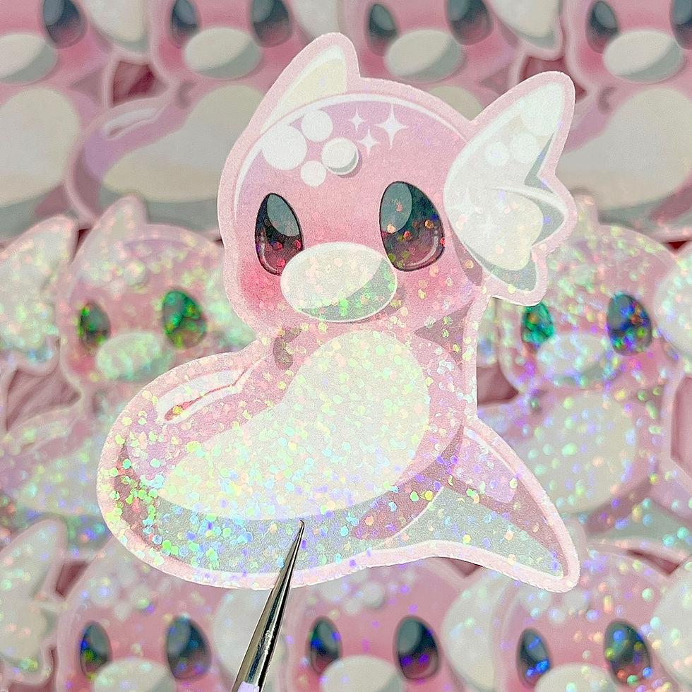 Thumbnail: Dratini Evolution Line Stickers (2-3/4 inch/70 mm)