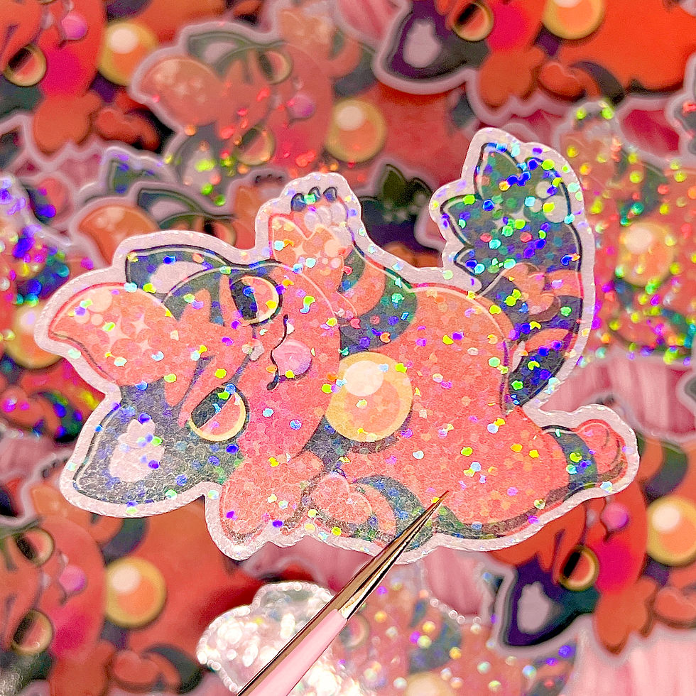 Thumbnail: Litten Evolution line Fanart Stickers (2-3/4 inch/70 mm)
