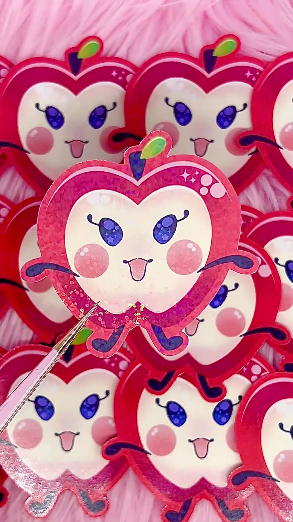 Thumbnail: Ringotchi Tamagotchi Fanart Stickers (2-3/4 inch/70 mm)