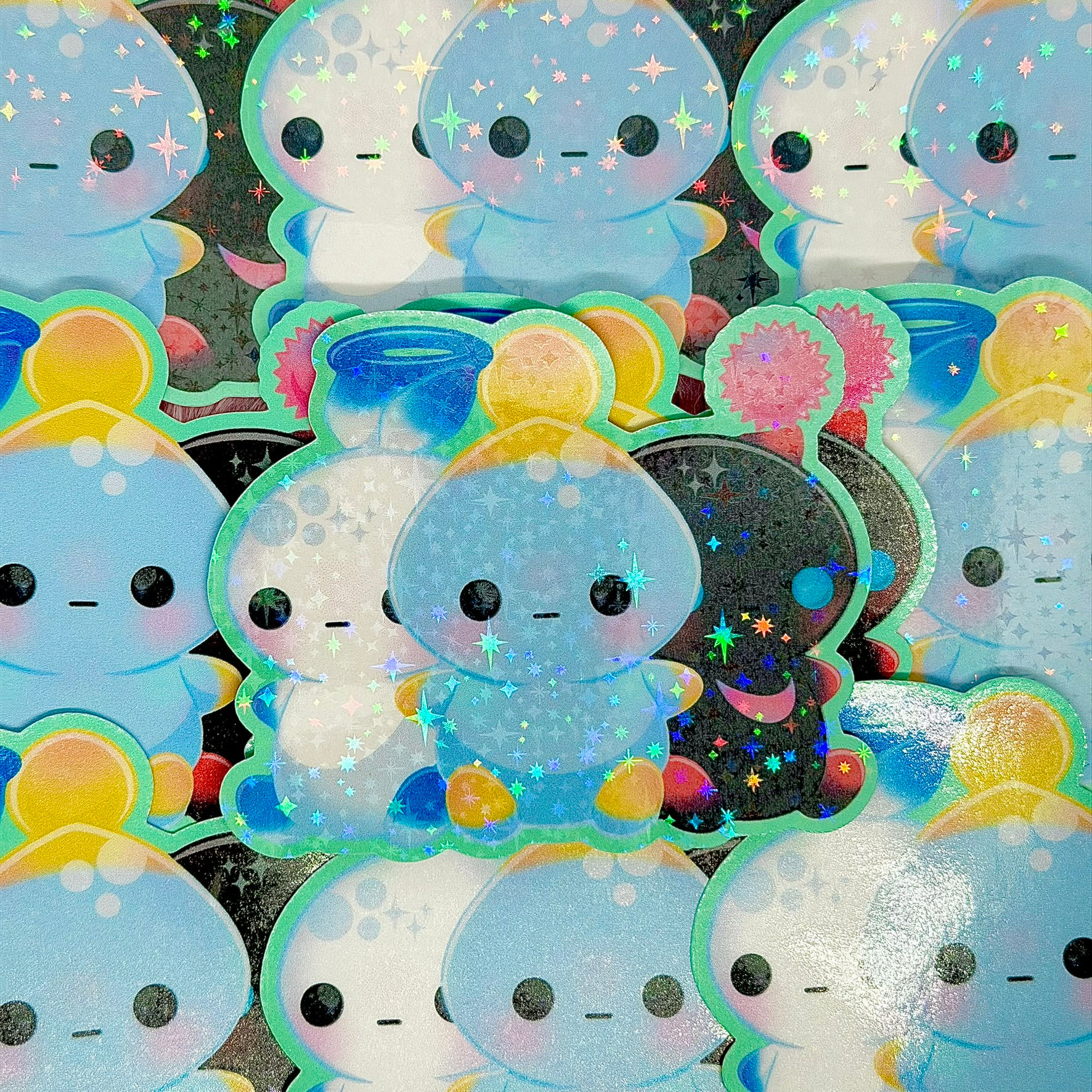 Funny Chao Stickers Fanart (2-3/4 inch/70 mm)