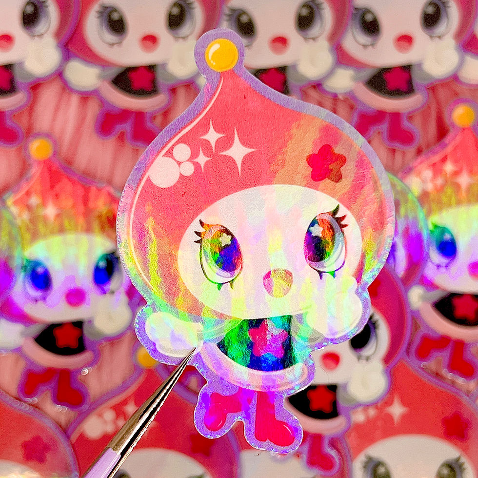 Thumbnail: Himepetchi Tamagotchi Fanart Stickers (2-3/4 inch/70 mm)