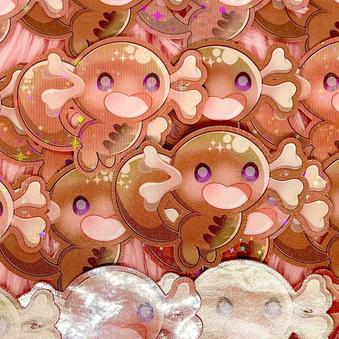 Paldean Wooper Evolution Line Stickers Fanart (2-3/4 inch/70 mm)