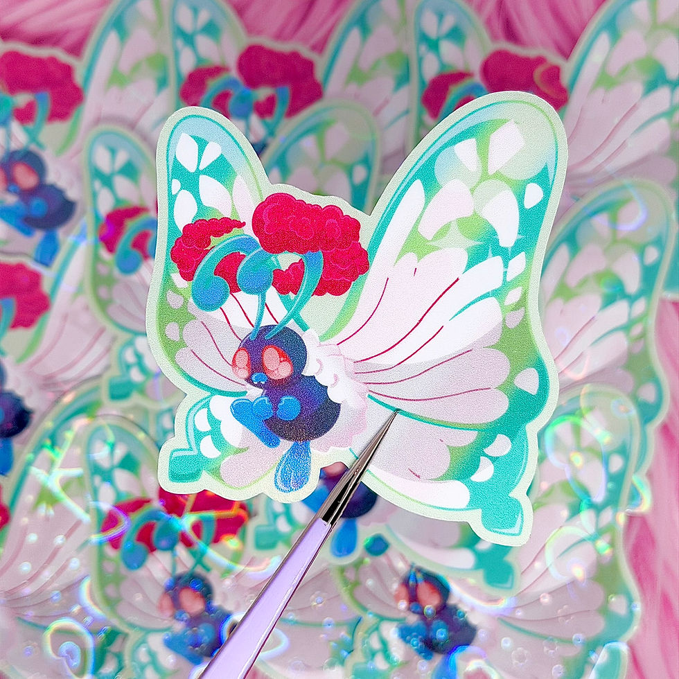 Thumbnail: Gigantamax Butterfree Fanart Stickers (2.75in / 70mm)