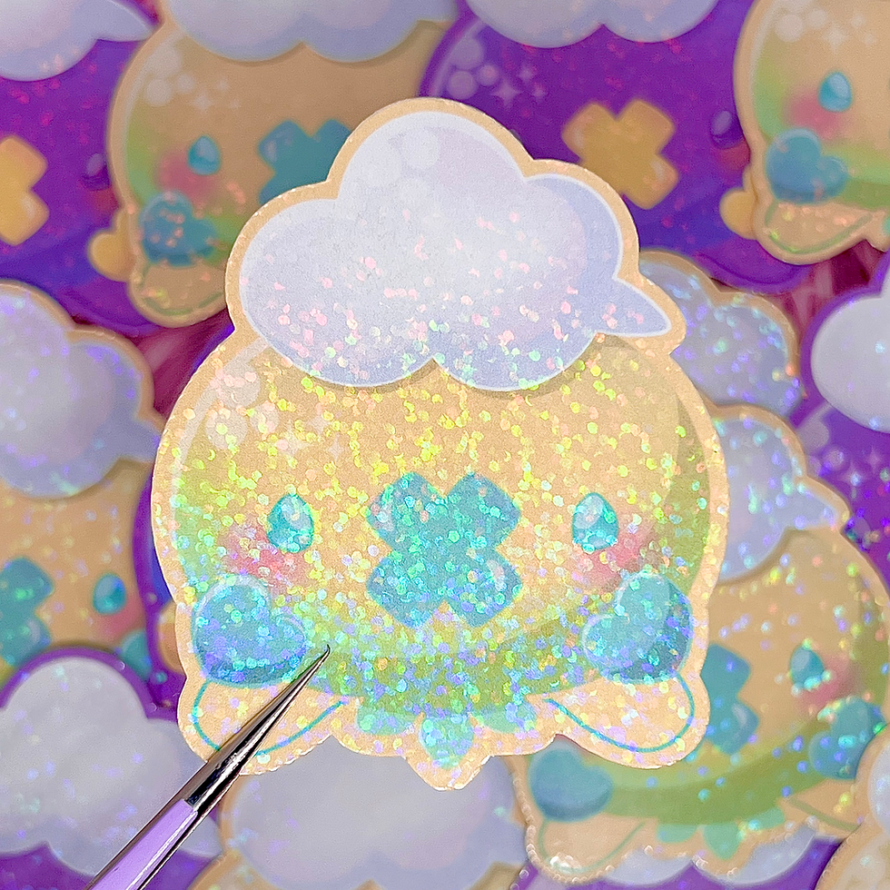 Thumbnail: Drifloon Evolution Line Fanart Stickers (2.75in / 70mm)