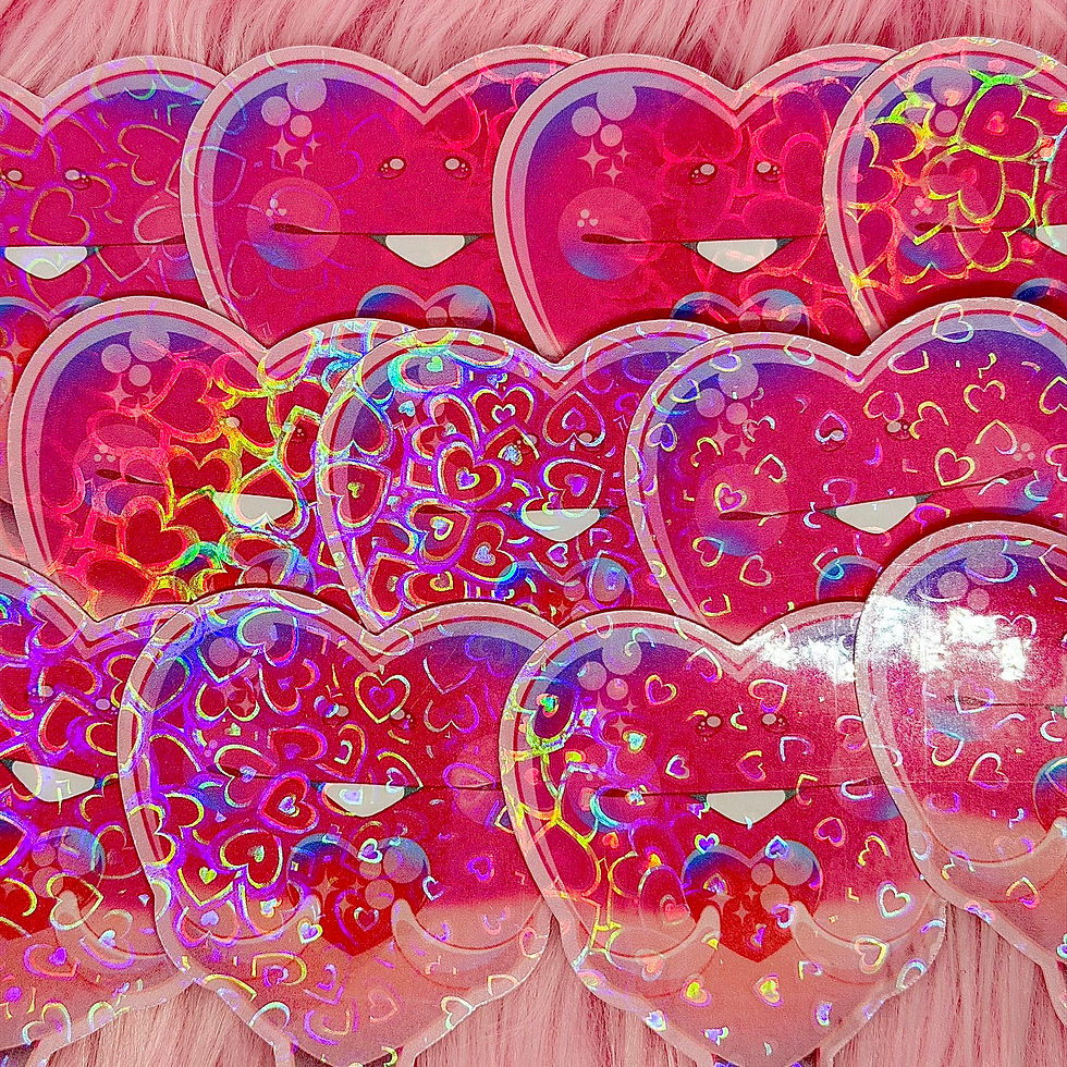 Thumbnail: Lovely- Mushroom Garden Fanart Stickers (2.75in / 70mm)