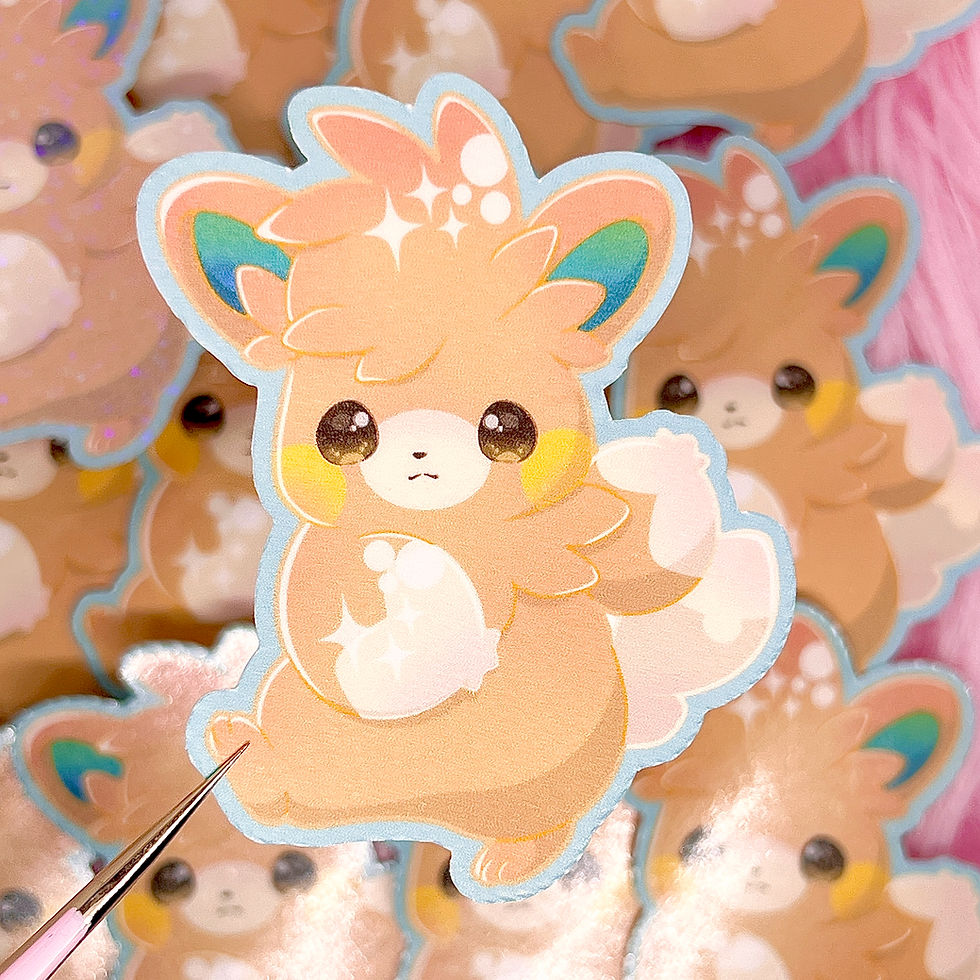 Thumbnail: Pawmi Evolution Line Pokémon Stickers Fan Art (2.75in / 70mm)