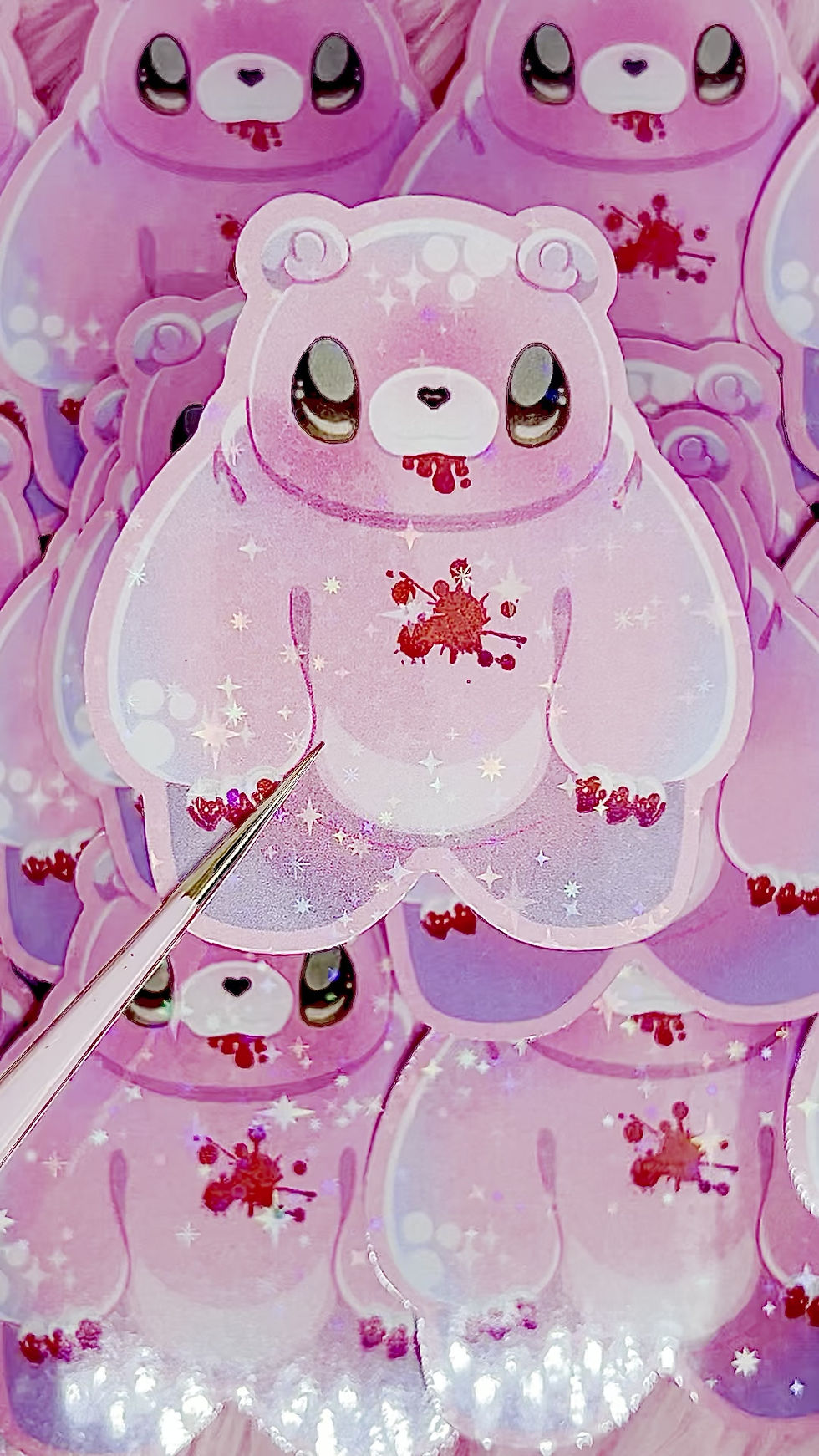 Thumbnail: Chonky Gloomy Bear Fanart Stickers (2-3/4 inch/70 mm)