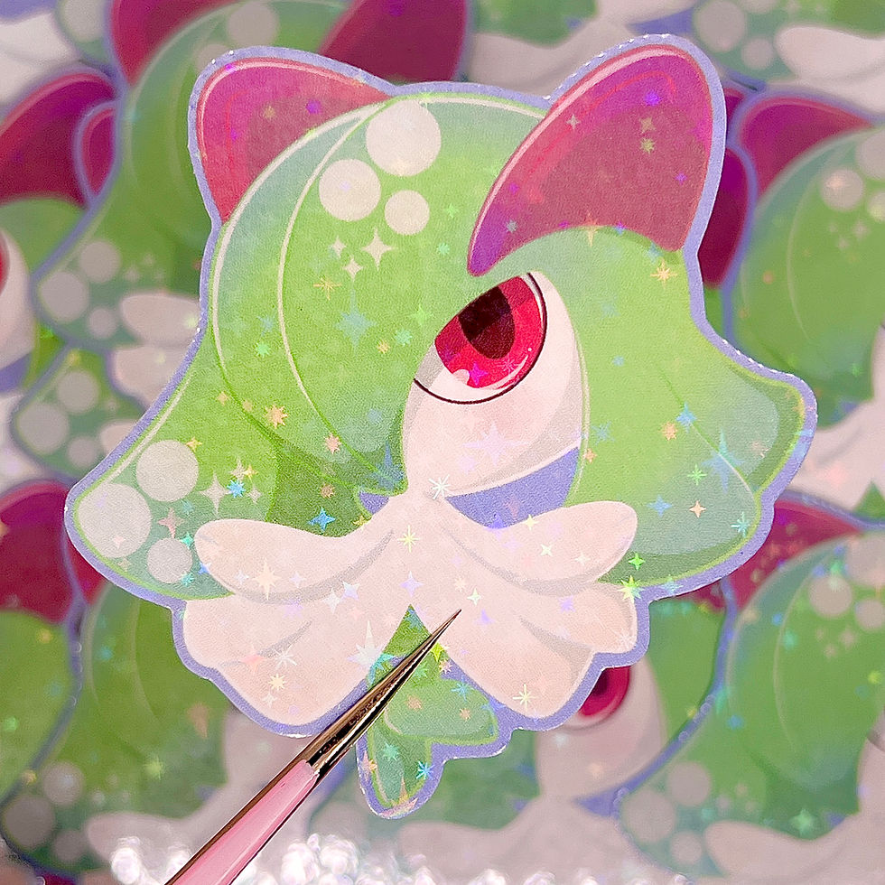 Thumbnail: Ralts Evolution Line Stickers (2.75in/69.85mm)