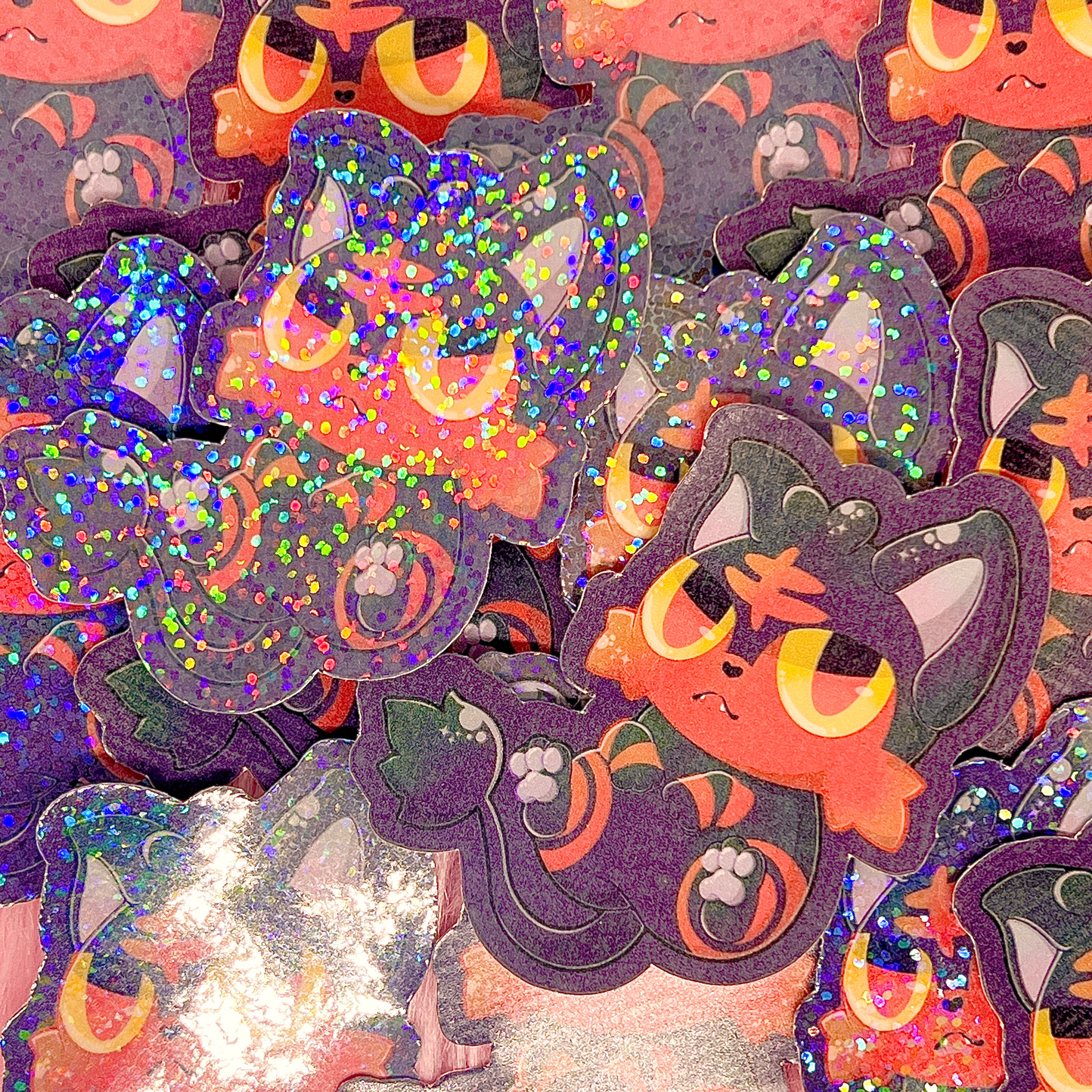 Litten Evolution line Fanart Stickers (2-3/4 inch/70 mm)