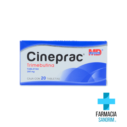 Cineprac (Trimebutina) 200 Mg Caja Con 20 Tabletas Farmacia Sanorim