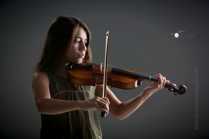 Portraits enfants musique - Studio photimage Saint-Dizier