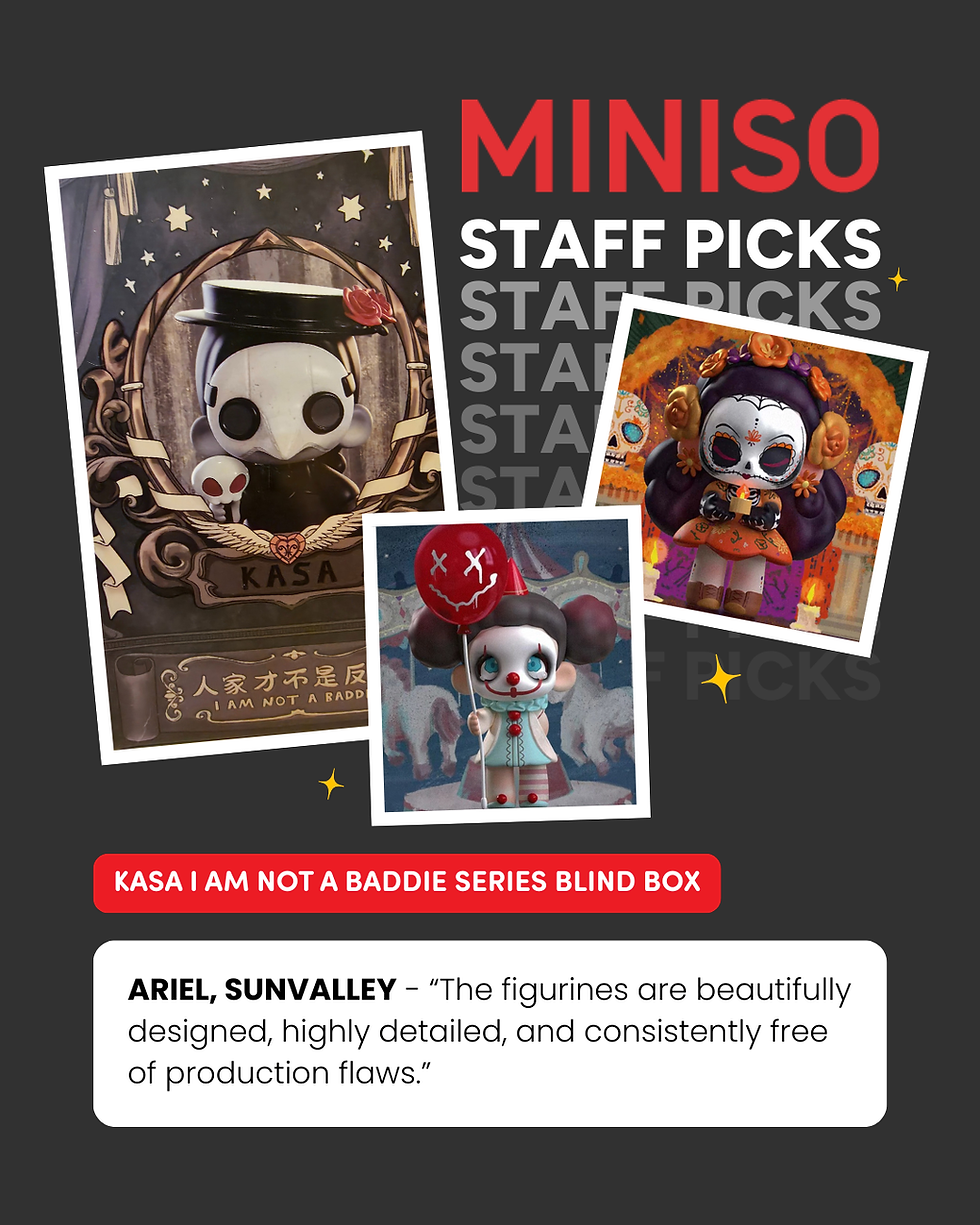 MINISO Black Friday Staff Picks Kasa I am Not A Baddie Series Blind Box