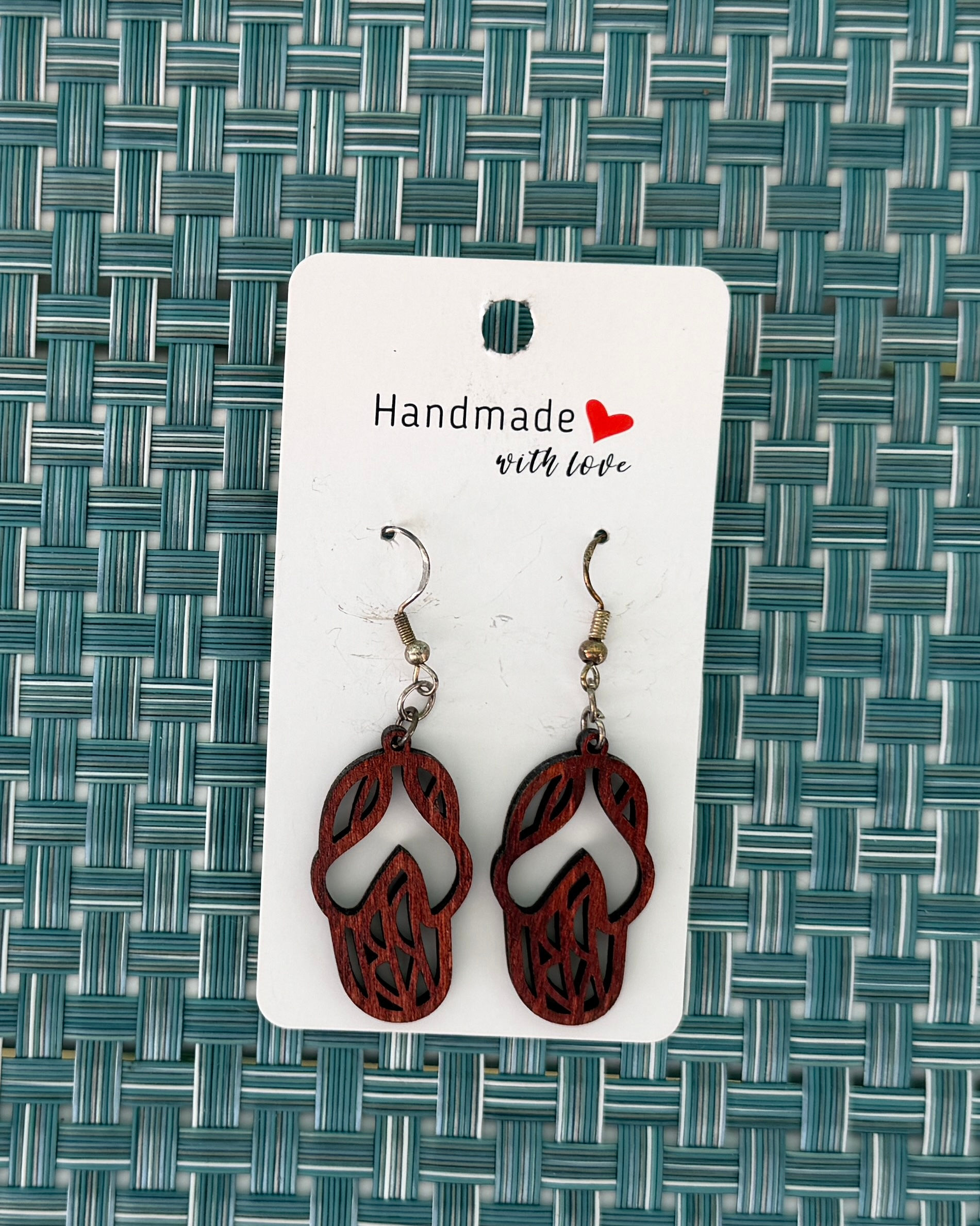 Flip Flop Geometrical Pattern Earrings