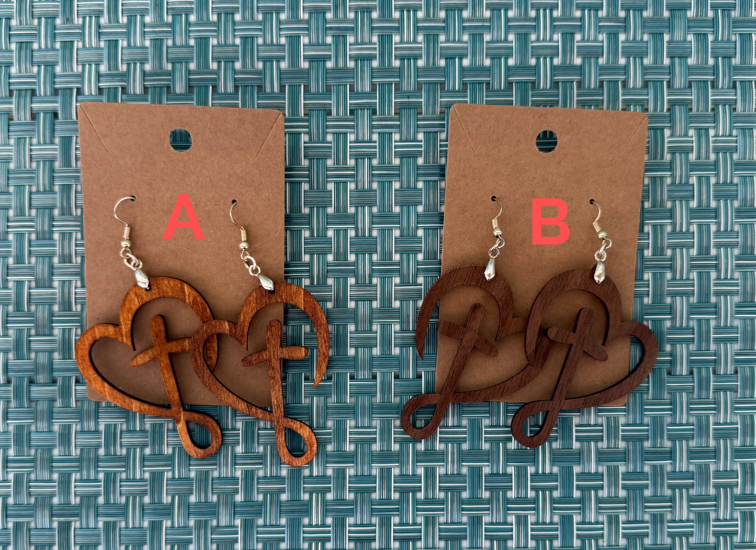 Cross Heart Earrings
