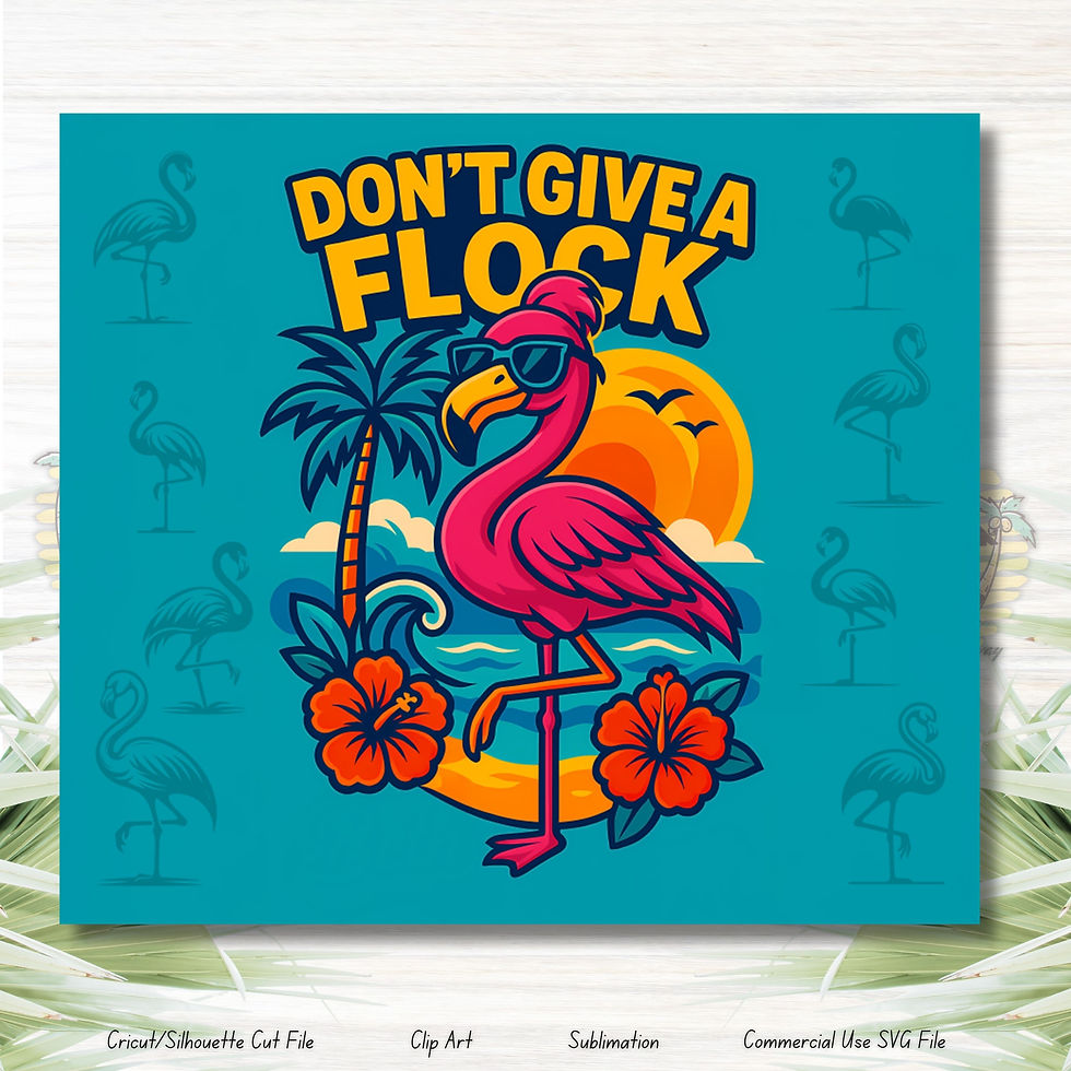 Thumbnail: Don't Give a Flock 20oz Tumbler Wrap Design