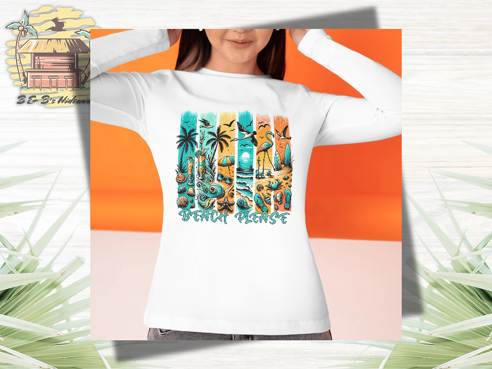 Thumbnail: 6 Panel Brush Stroke Beach Design